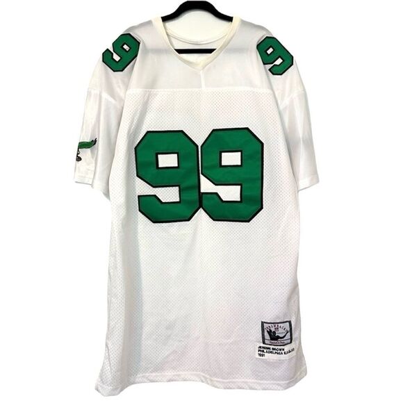 Mitchell & Ness Throwbacks Jerome Brown Philadelphia Eagles Jersey 56 - Picture 2 of 7